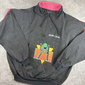 Whistler Canada Ski Jacket Mens L Black Retro 90's Pacific Creations Vintage